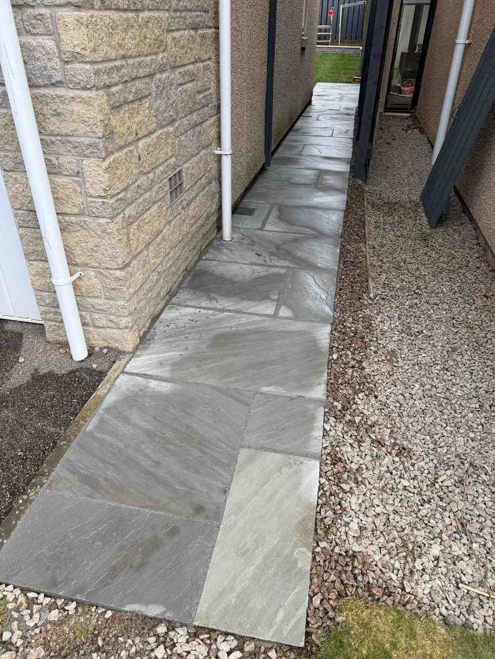 Outdoor patio installation