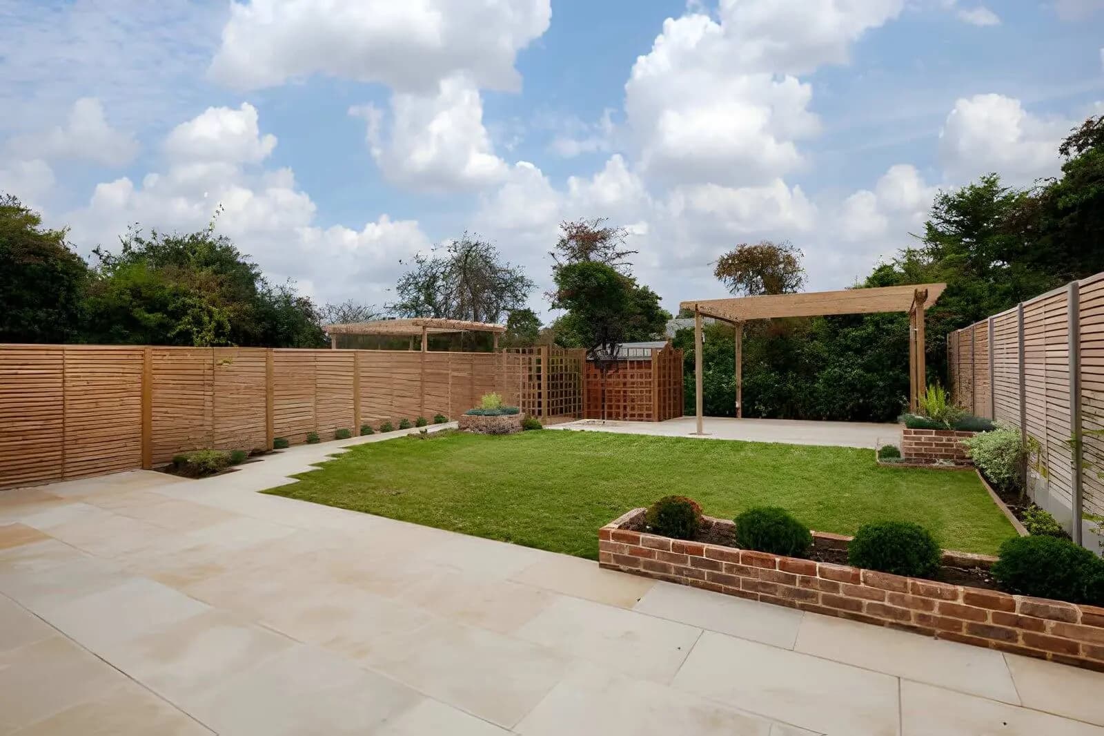 Landscaping and patio installation