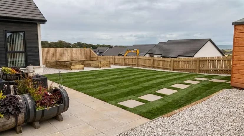 Outdoor landscaping and garden makeover